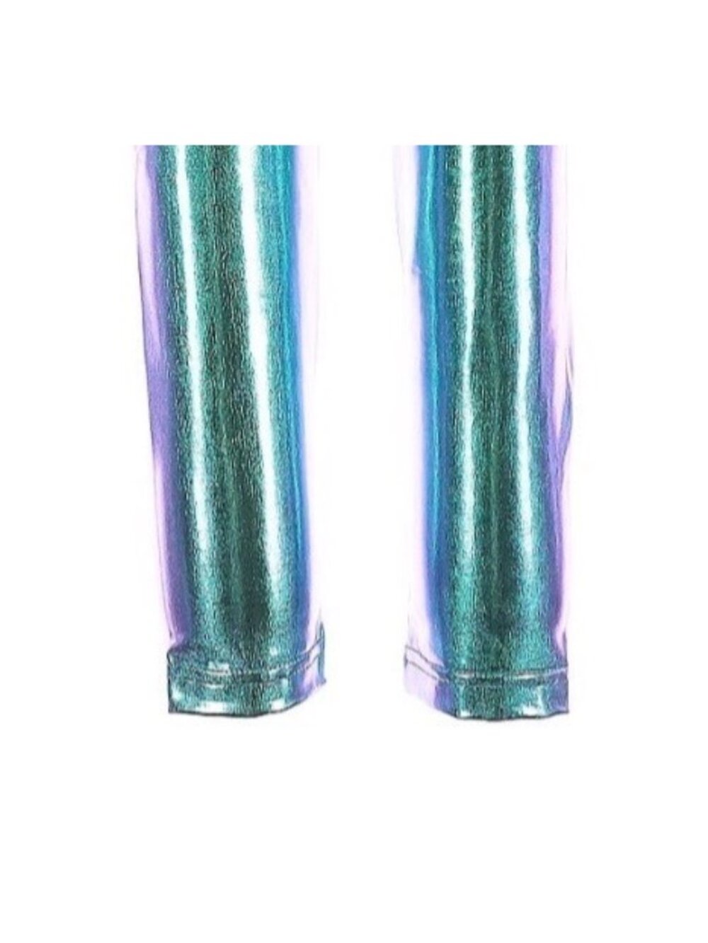 NWT Club Exx Metallic High Waist Iridescent Leggings | Après-Sk Rave Euphoria XS - Picture 8 of 12